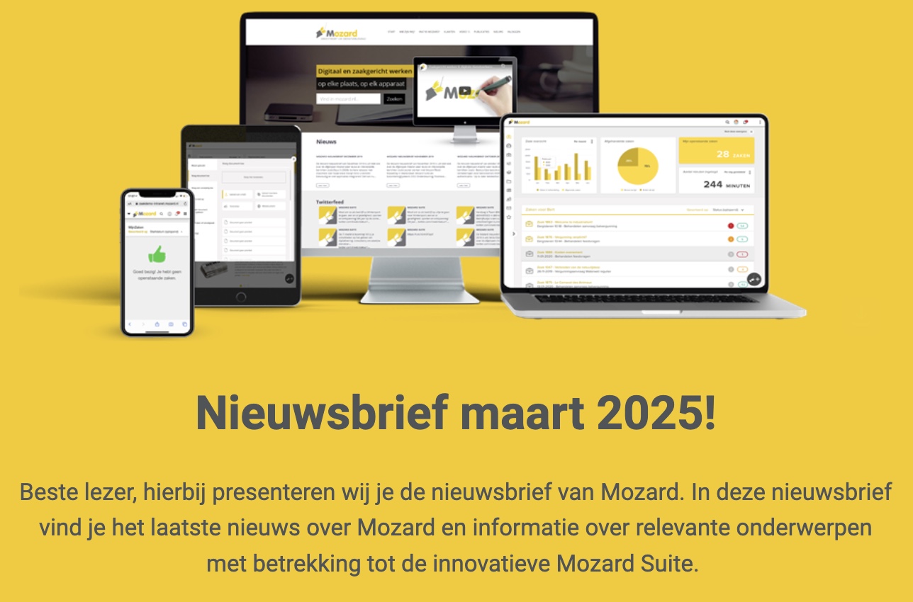 Mozard nieuwsbrief maart